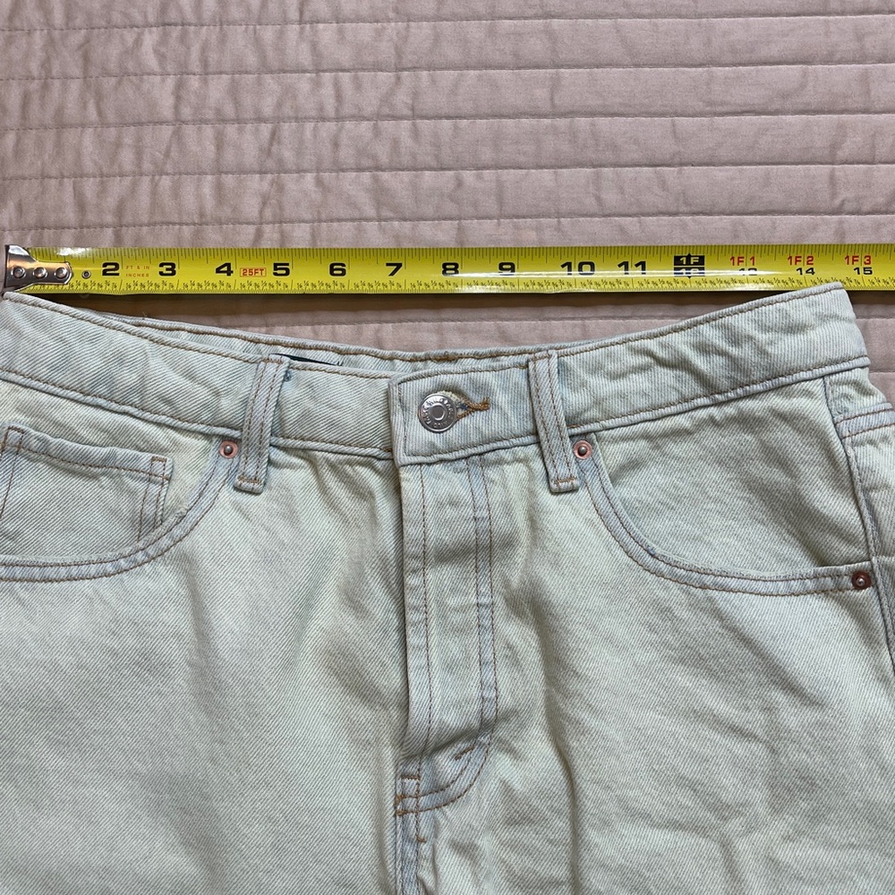 WILD FABLE WOMENS SIZE 6 Mint Distressed Denim Shorts - Picture 4 of 9